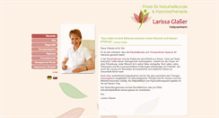 Desktop Screenshot of heilpraktikerin-larissa-glasser.de