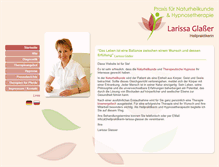 Tablet Screenshot of heilpraktikerin-larissa-glasser.de